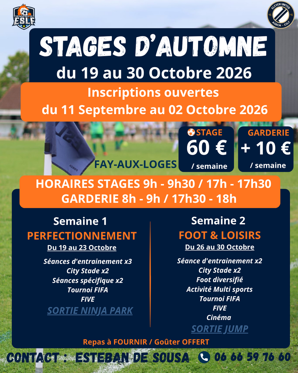 Stages d'Automne 2026