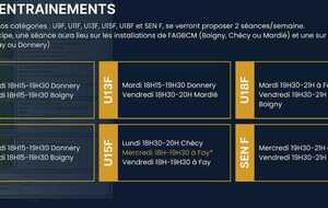 Planning entrainements